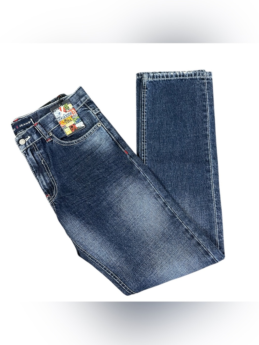 Goga Jeans Boys Size 16 Slim Fit Jeans NWT Dark Wash Denim Pants